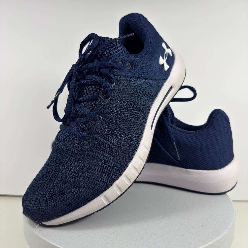 Under Armour Running Shoes Men‎ 7.5 Navy Blue Mesh Lightweight Comfort